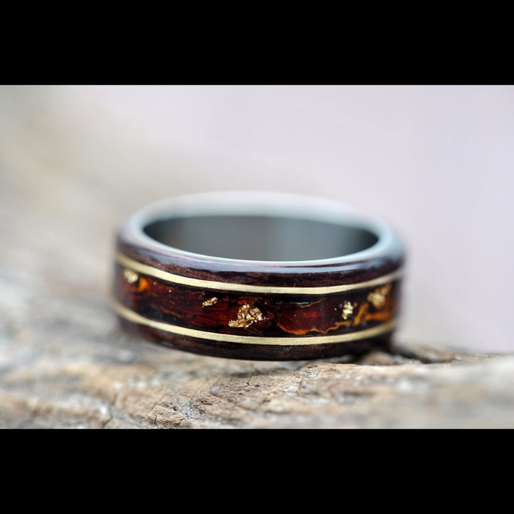 🌲Hand Made Wooden Men’s Wedding Ring